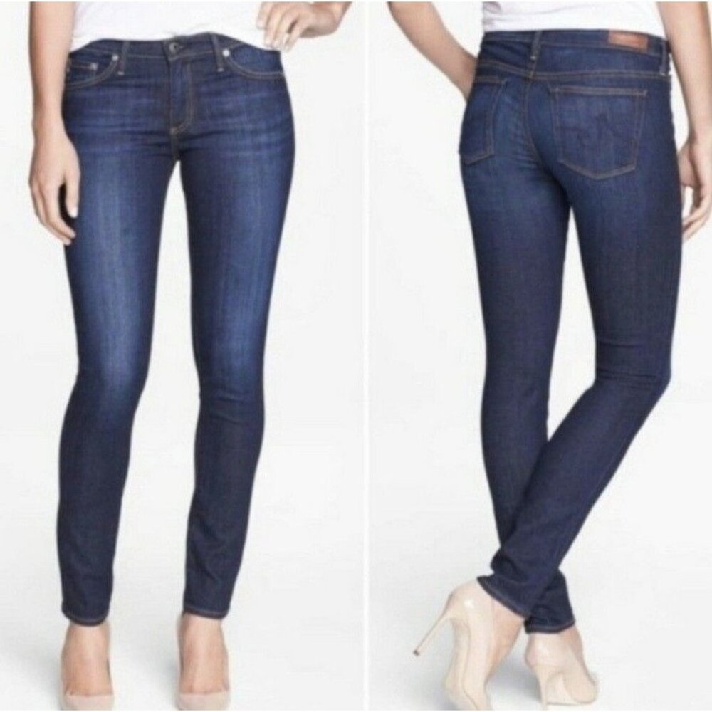 AG Adriano Goldschmied The Stilt Cigarette Leg Dark Wash Skinny Jeans Size 29R
